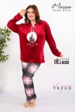 بيجامه قطيفه بيج سايز