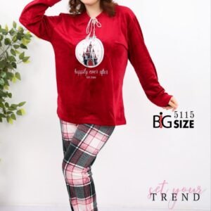 بيجامه قطيفه بيج سايز