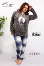 بيجامه قطيفه بيج سايز - الصورة 2