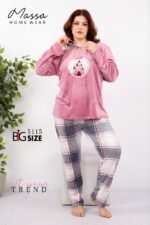 بيجامه قطيفه بيج سايز - الصورة 3