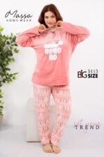 بيجامه قطيفه بيج سايز - الصورة 10