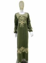 عبايه قطيفه منقوشه