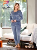 ⁦بيجامه قطيفه ساده⁩ - الصورة ⁦4⁩